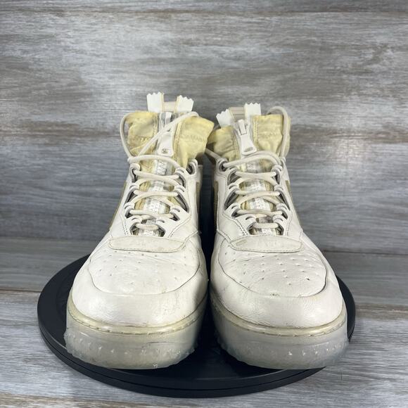 Nike Men's Air Force 1 WTR GTX White Leather CQ7211-002 Boots Sneakers Size 12 - Picture 2 of 9